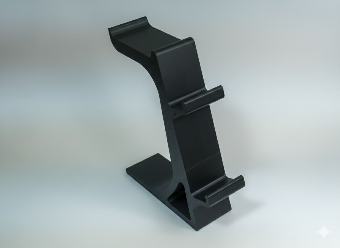 Soporte 2 Mandos y Audífonos - Stand Gaming Premium